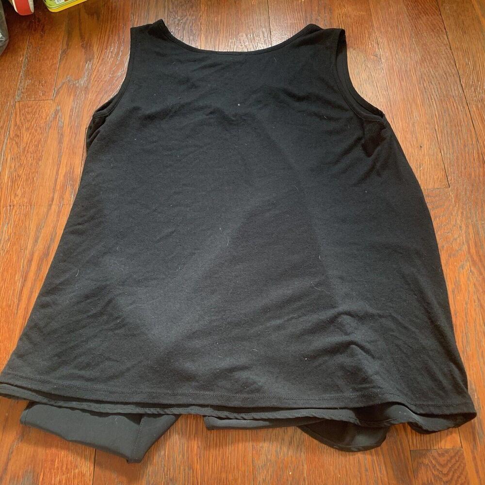 DG2 by Diane Gilman XS Navy Blue Chambray Tank Top Layer Sleeveless - Picture 8 of 10